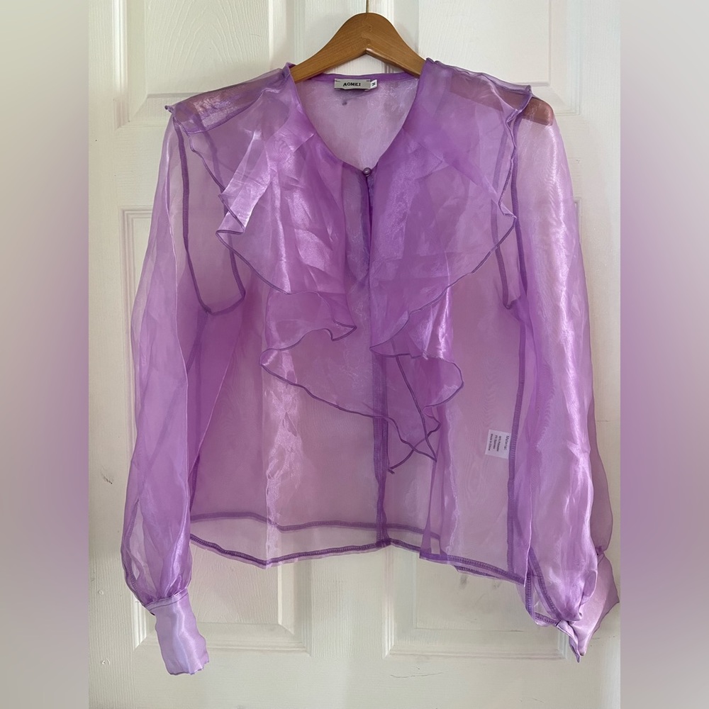 AOMEI purple blouse